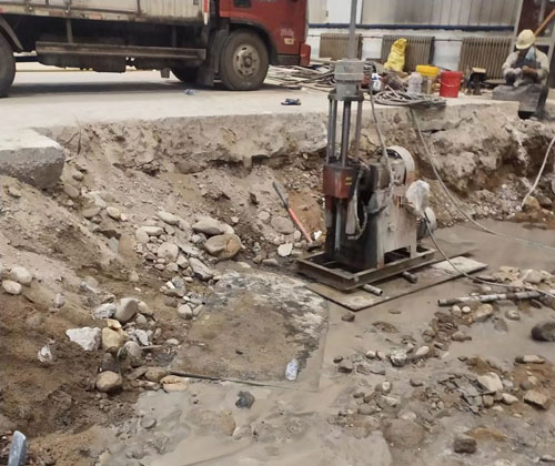 清水公路下沉压浆